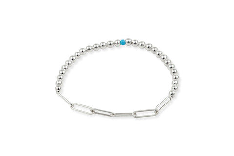 Paperclip Stretch - Sterling Silver